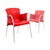 Imagen de Cadeira Plástica Poltrona Com Pés de Alumínio Talisia