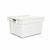 Imagem do Kit 4 Caixa Plástica Com Tampa Organizadora Multi Uso 20 Litros Pratic Box 20L Reforçada Empilhável Com Alça
