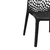 Cadeira Para Mesa de Jantar Gruvyer Polipropileno Vazado Coral Ecológica Preto - loja online