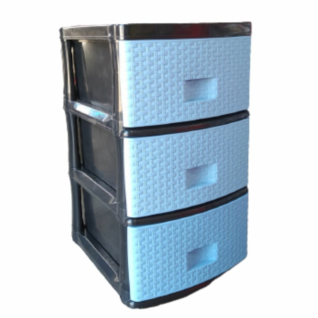 Organizador plastico rattan 5 gavetas