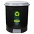 Lixeira Redonda 7 Litros Cesto de Lixo Para Cozinha e Banheiro com Pedal Black Eco Reciclada - comprar online