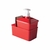 Imagem do Kit Porta Detergente E Esponja Dispenser Quadrado Com Rodinho 600ml - Plasútil (Não acompanha esponja)