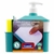 Kit Porta Detergente E Esponja Dispenser Quadrado Com Rodinho 600ml - Plasútil (Não acompanha esponja) en internet