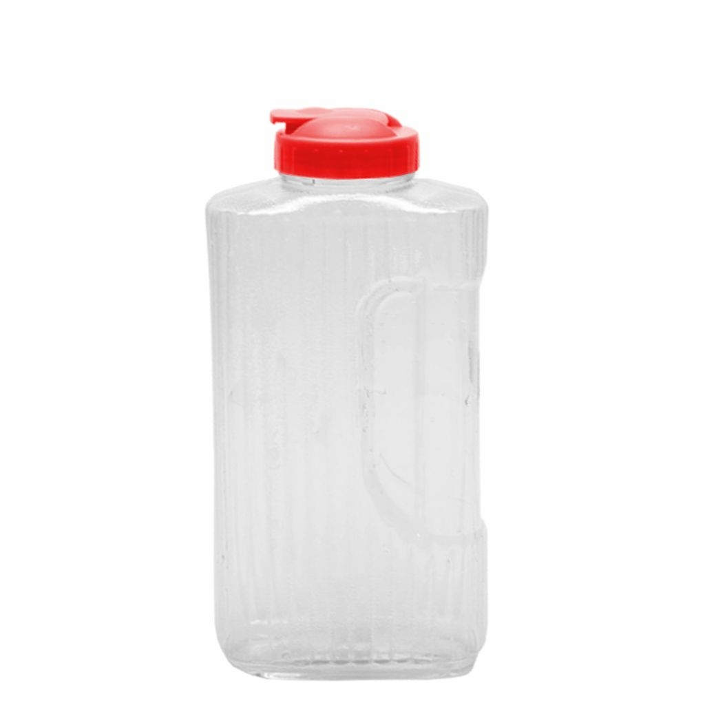 Garrafa de Água Acrílica Cristal 2 Litros Transparente Reforçada Resistente  a Quedas Livre de BPA - Máxima