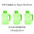 Kit 3 Mini Galão De Água 1,6 Litros Com Alça Squeeze Garrafa Academia Livre de BPA PET 1600ml na internet