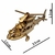 Quebra Cabeça Aeronaves 3D Madeira Artesanato - Helicoptero Uriarte Brinquedos