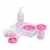 Imagen de Kit Higiene P/ O Bebê 05 Pçs C/ Bandeja Decorada - Plasutil - Azul Rosa Urso Ursa