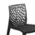 Cadeira Para Mesa de Jantar Gruvyer Polipropileno Vazado Coral Ecológica Preto - buy online