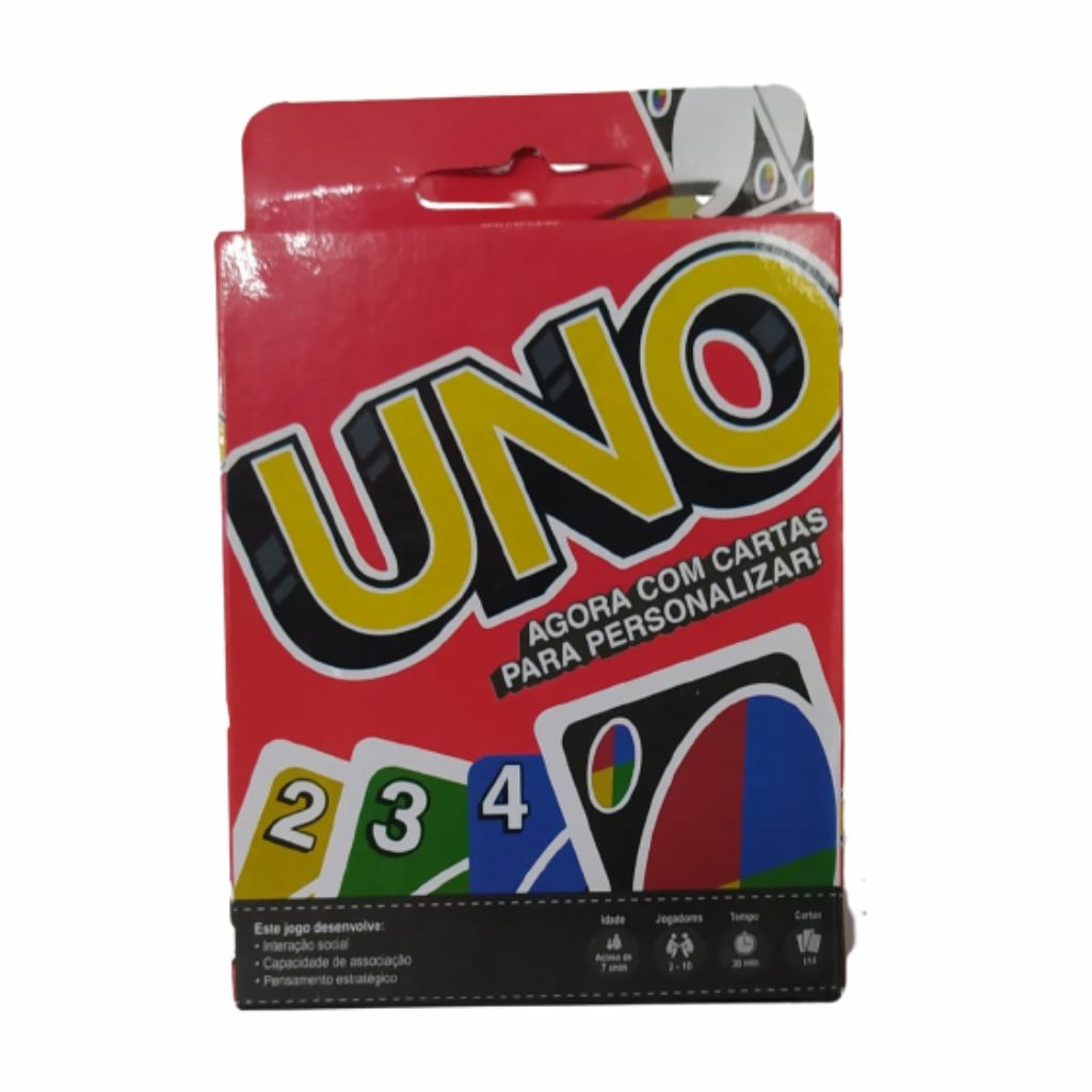 Uno Jogo De Cartas Versão 108 Cartas Familia e Amigos Original