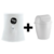 Kit Suporte Para Garrafão Galão + Lixeira Basculante Multi Uso 3,5lt Cesto de Lixo P/ Banheiro Cozinha
