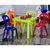 Kit 4 Cadeira Infantil Cadeirinha Para Criança Estudo Alimentação Bistrô Margarida Colorida - comprar online