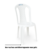 Cadeira de Plástico Miss Ibap Sem Braço Bistrô Para Jardim, Eventos e Buffet Capacidade Até 120KG on internet