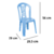Kit 4 Cadeira Infantil Cadeirinha Para Criança Estudo Alimentação Bistrô Nova Colorida New Plastic - comprar online