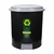 Lixeira Redonda 7 Litros Cesto de Lixo Para Cozinha e Banheiro com Pedal Black Eco Reciclada