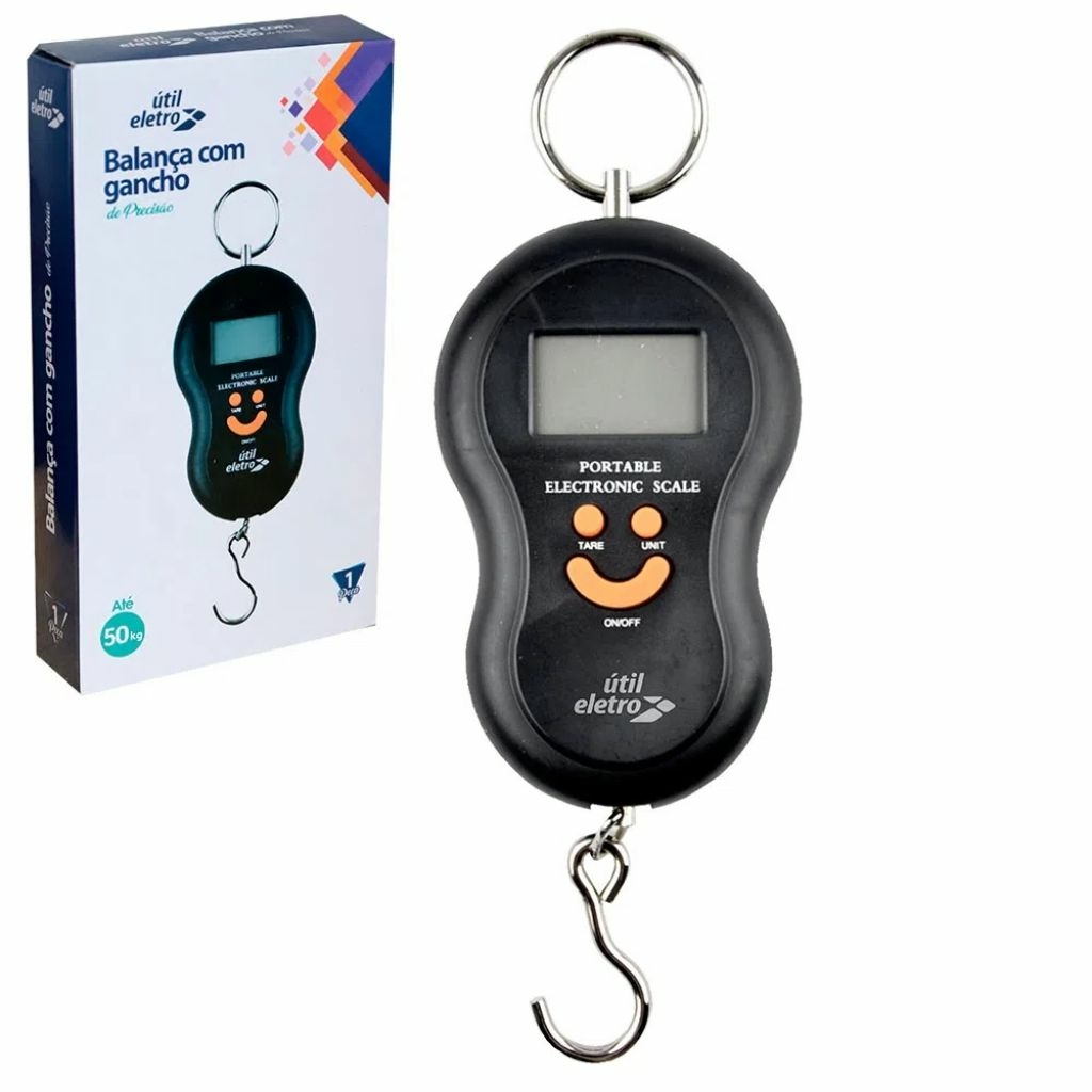 Balança Digital de Pesca com Garra e Régua, Balança Elétrica de Carne de  Peixe 110lb Peso Máximo, Balança Eletrônica Portátil para Pendurar Bagagem  com Anzol, Modo Lb/oz/Kg, Baterias Incluídas : : Moda