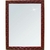 Espelho Tamanho G 26x31cm Com Moldura de Madeira Para Barbear