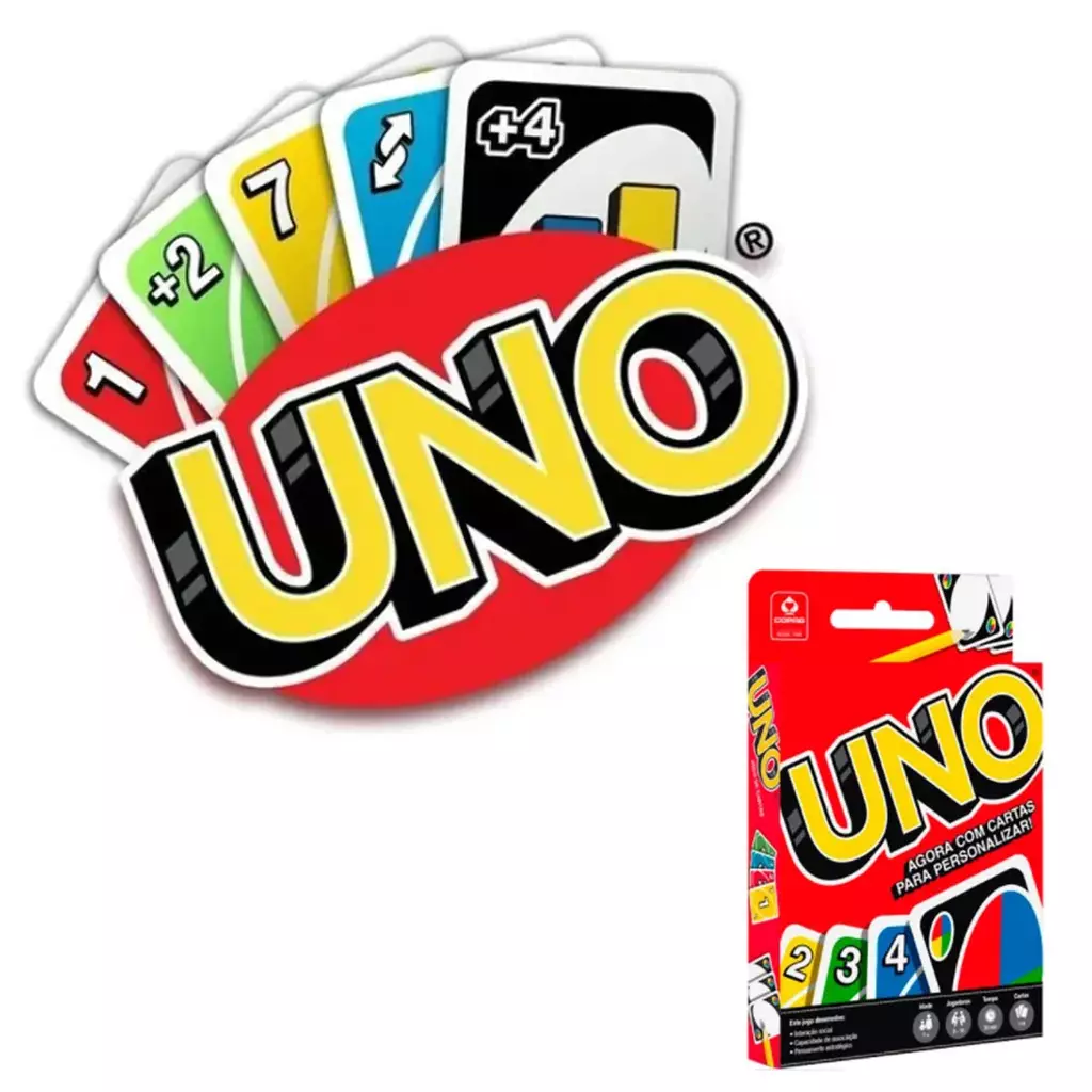 Uno Jogo De Cartas Versão 108 Cartas Familia e Amigos Original