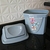 Lixeira Cesto de Lixo Basculante Multiuso 4,9lt Decorado P/ Banheiro Cozinha Plasutil - buy online