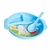 Kit 6 Prato Infantil de Plástico com 3 divisórias, colher e alças. Prato Alimentação Bebê Criança Redondo na internet