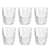 Jogo de Copos de Vidro Com 6 peças 190ml Para Cerveja Água Suco Refrigerante - Útil Bazar - buy online