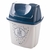 Lixeira Cesto de Lixo Basculante Multiuso 4,9lt Decorado P/ Banheiro Cozinha Plasutil - tienda online