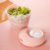 Imagen de Kit Seca Saladas + Galheteiro 4 Peças de Vidro Para Sal Vinagre Condimentos Centrífuga Secador De Folhas