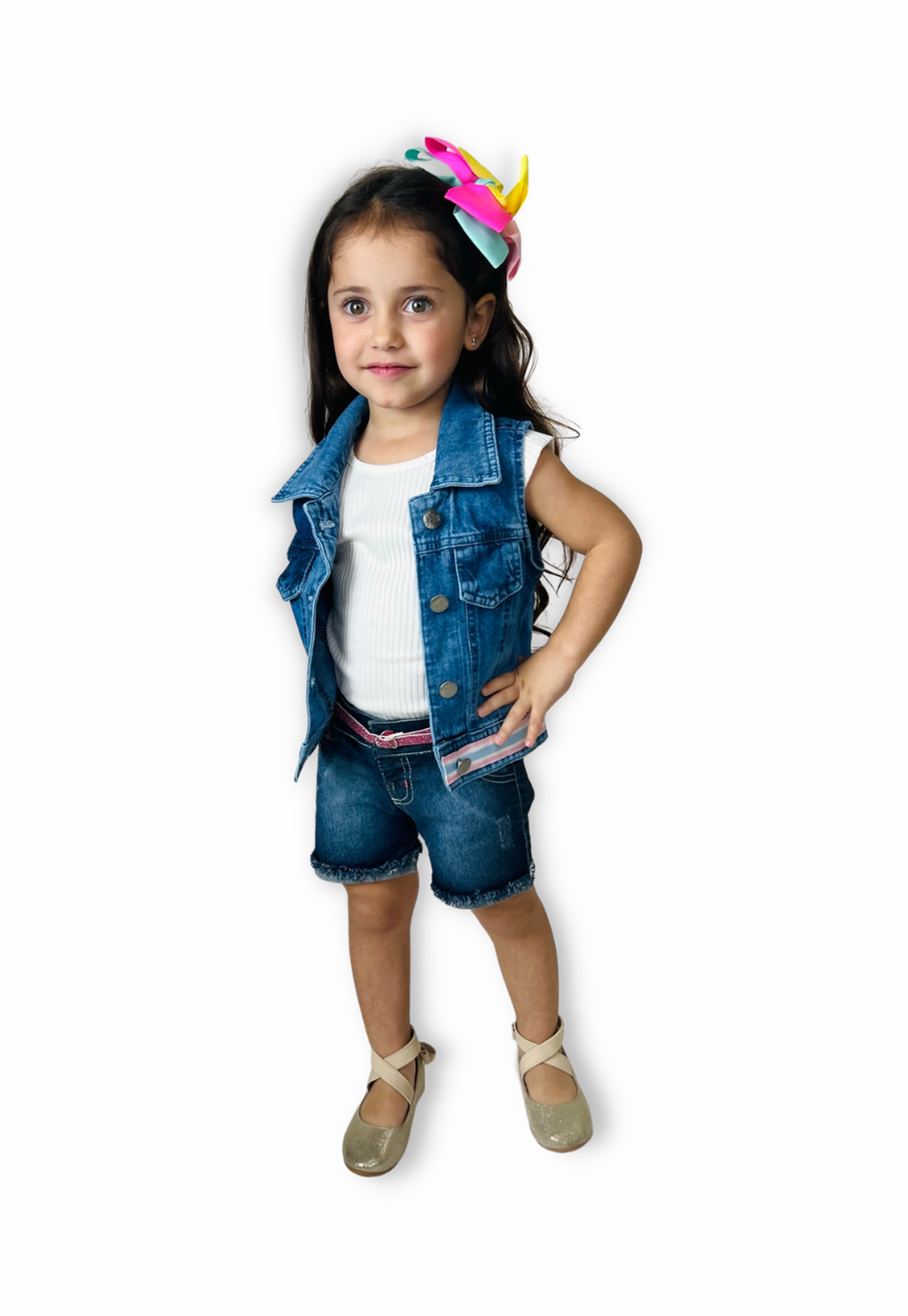 Colete store jeans infantil