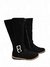 Botas Negras | Botas para mujer sin tacón color negro en Gamuza - comprar online