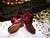 Botas planas de amarrar suela en goma vino tinto de moda - Tipo Militar - comprar online
