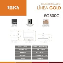 Salamandra Bosca Gold G800c en internet
