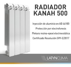 Radiador Kanah 500 X 4 Elementos - comprar online