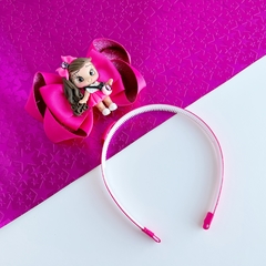 Laço Barbie Pink G ( 10 cm ) + tiara adaptável - loja online