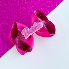 Laço Barbie Pink G ( 10 cm ) + tiara adaptável - comprar online