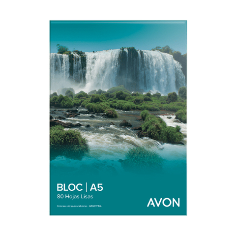 BLOC PEGADO AVON A5 (21 X 14,8) X 80 HOJAS LISAS 65G/M2