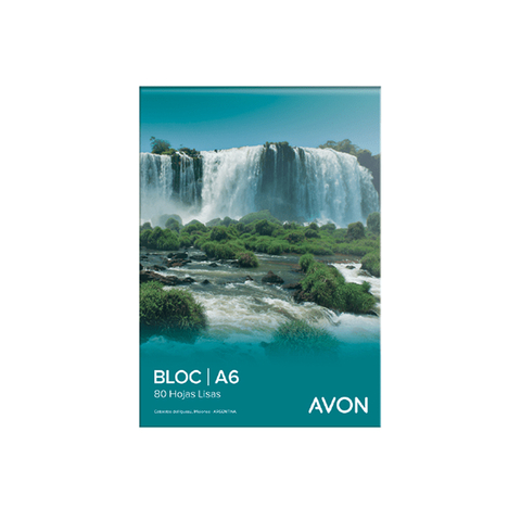 BLOC PEGADO AVON A6 (14,8 X 10,5) X 80 HOJAS LISAS 65G/M2