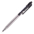 DELI | BOLIGRAFO ARROW EXTRA SUAVE RETRACTIL 0.7MM CUERPO CRISTAL TINTA NEGRA X 12 UN.