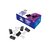 BINDER CLIPS EZCO NEGROS DOBLE CLIP 25MM CAJA x 12u