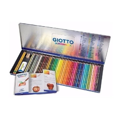 LAPICES DE COLORES GIOTTO SUPERMINA LATA X 50