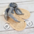 Sandalitas unisex gris - comprar online