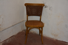 SILLA ESTILO THONET TEJIDO FIBRA