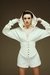 Casaco corselet Off White - comprar online