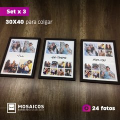 30x40 | Set x 3 | FRIENDS | 24 Fotos