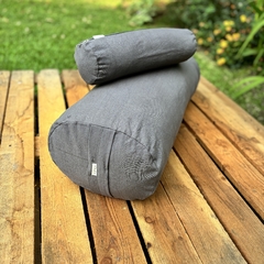 BOLSTER + PILLOW / tusor GRIS