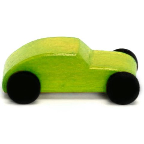 Autos de Madera Montessori / Waldorf (greenish coupe)