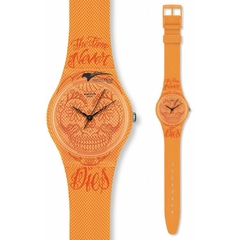 SWATCH GO110 TIME NEVER DIES ORANGE