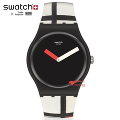 SWATCH SUOZ344 RED, BLUE AND WHITE by Piet Mondrian