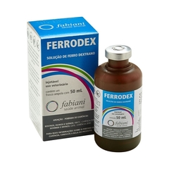 FERRODEX INJETAVÉL 50ML - Solução de Ferro Dextrano - Indicado para Bezerros, Leitões e Cordeiros