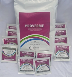 PROVERME Vermífugo Solúvel para Animais! Pacote com 25 sachês de 28g