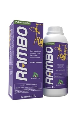 Rambo - Pulverização - 1000ml - o - Exterminador do Carrapato - Bernes e Moscas