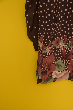 Camisa Bolinhas e Flores - comprar online